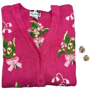 Beautiful Vintage Quacker Factory Sweater with Removable Buttons Clips Size 1X